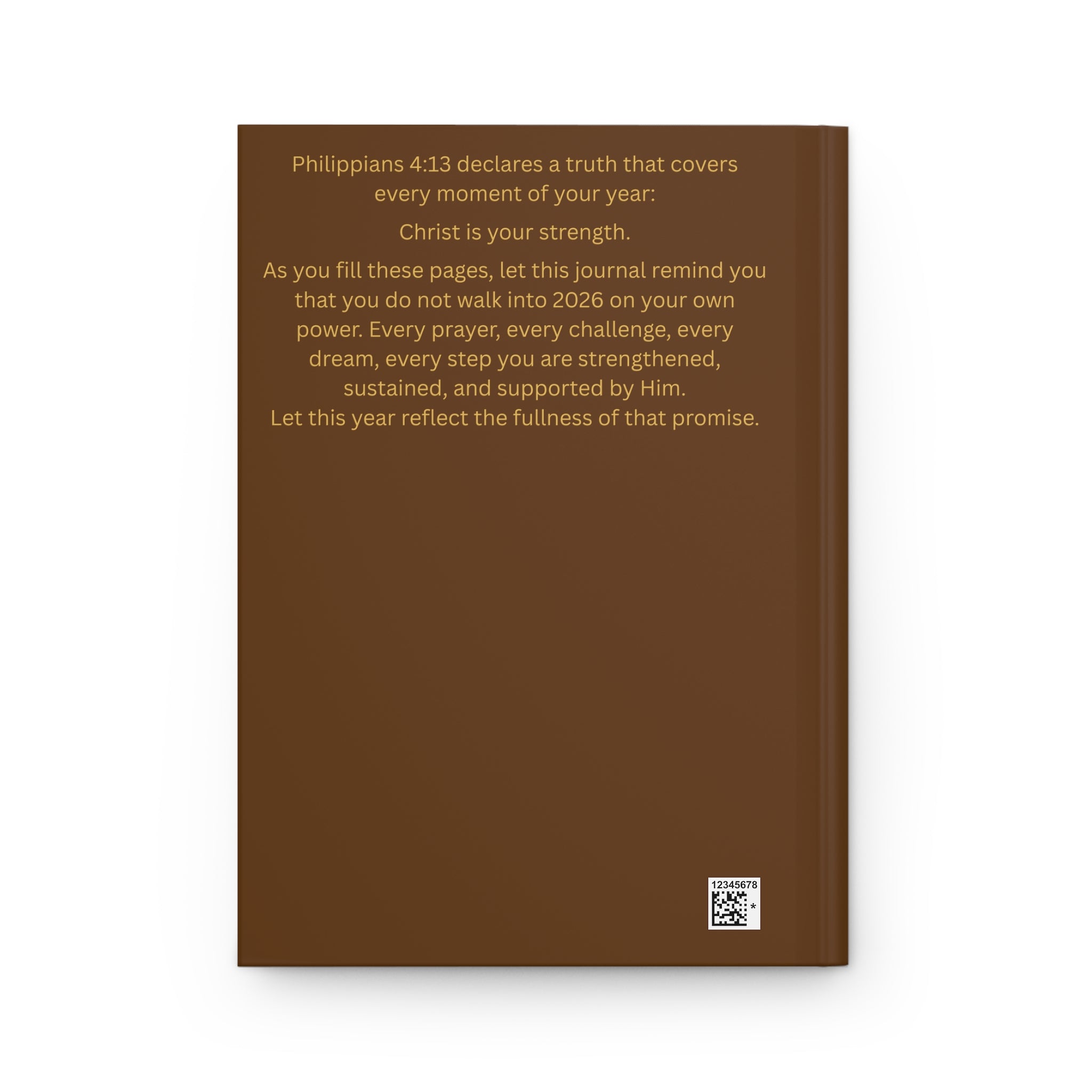 Philippians 4:13 Hardcover Journal — Inspirational Christian Prayer & Faith Notebook