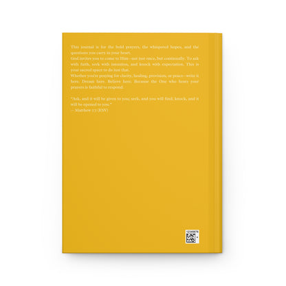 Matthew 7:7 Ask Seek Knock Journal – Christian Yellow Notebook