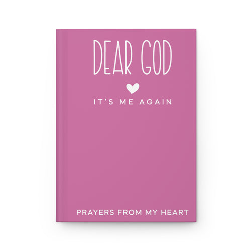 Dear God It’s Me Again Journal – Pink Christian Notebook