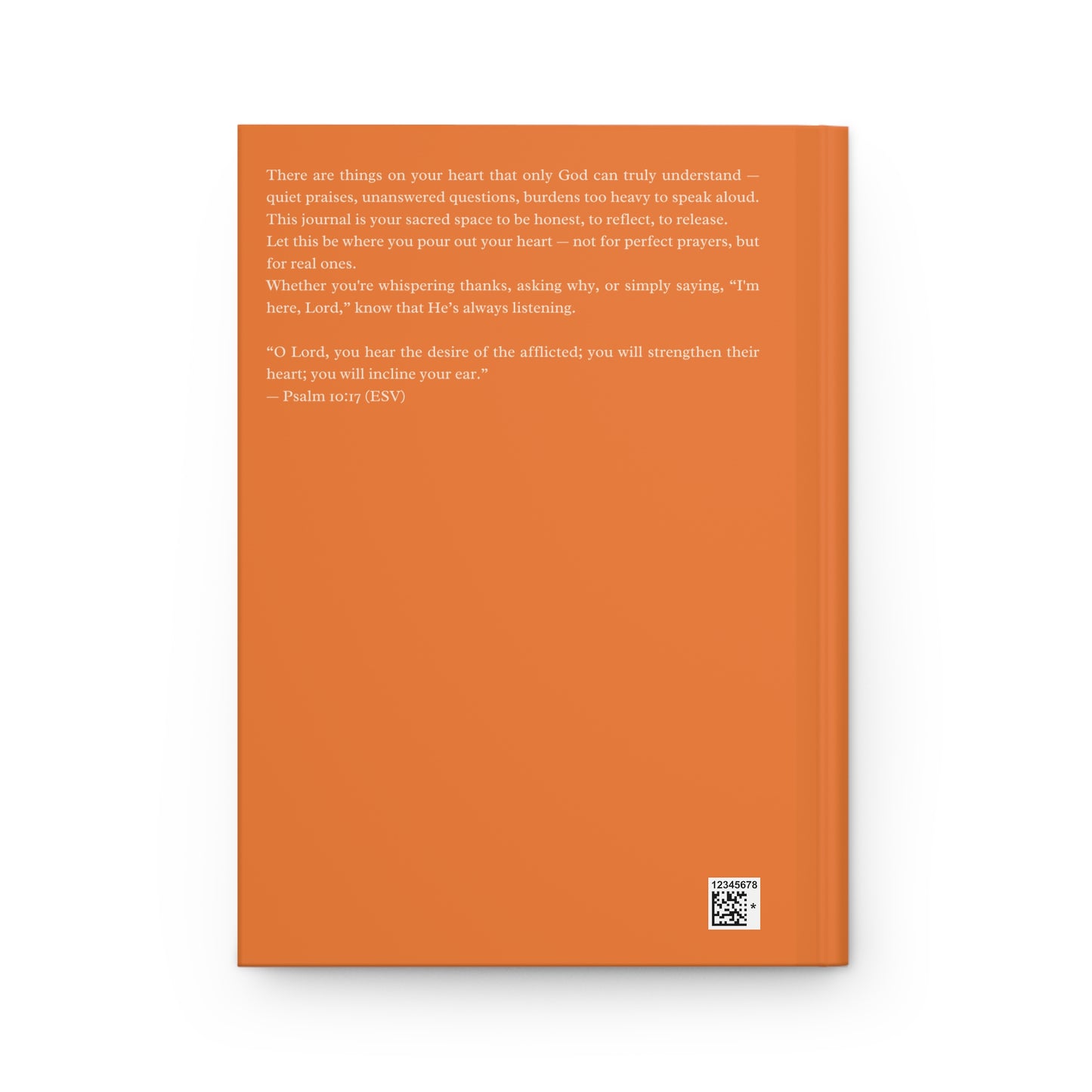 Things I Want to Tell God Journal – Christian Orange Notebook