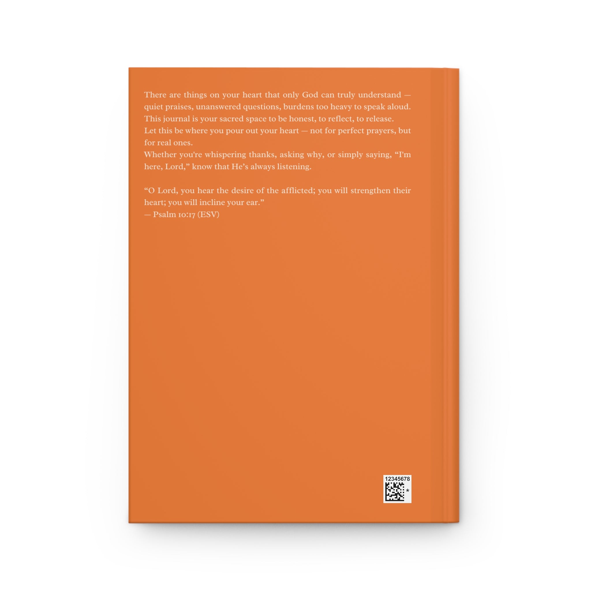 Things I Want to Tell God Journal – Christian Orange Notebook