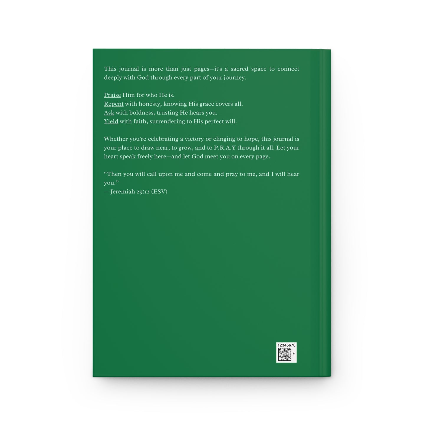 Pray Praise Repent Ask Yield Journal – Christian Prayer Notebook