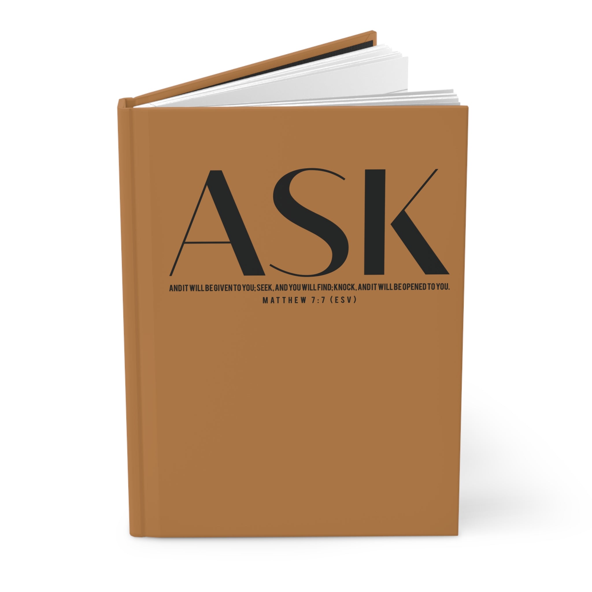 Matthew 7:7 Ask Seek Knock Journal – Skin Tone Notebook