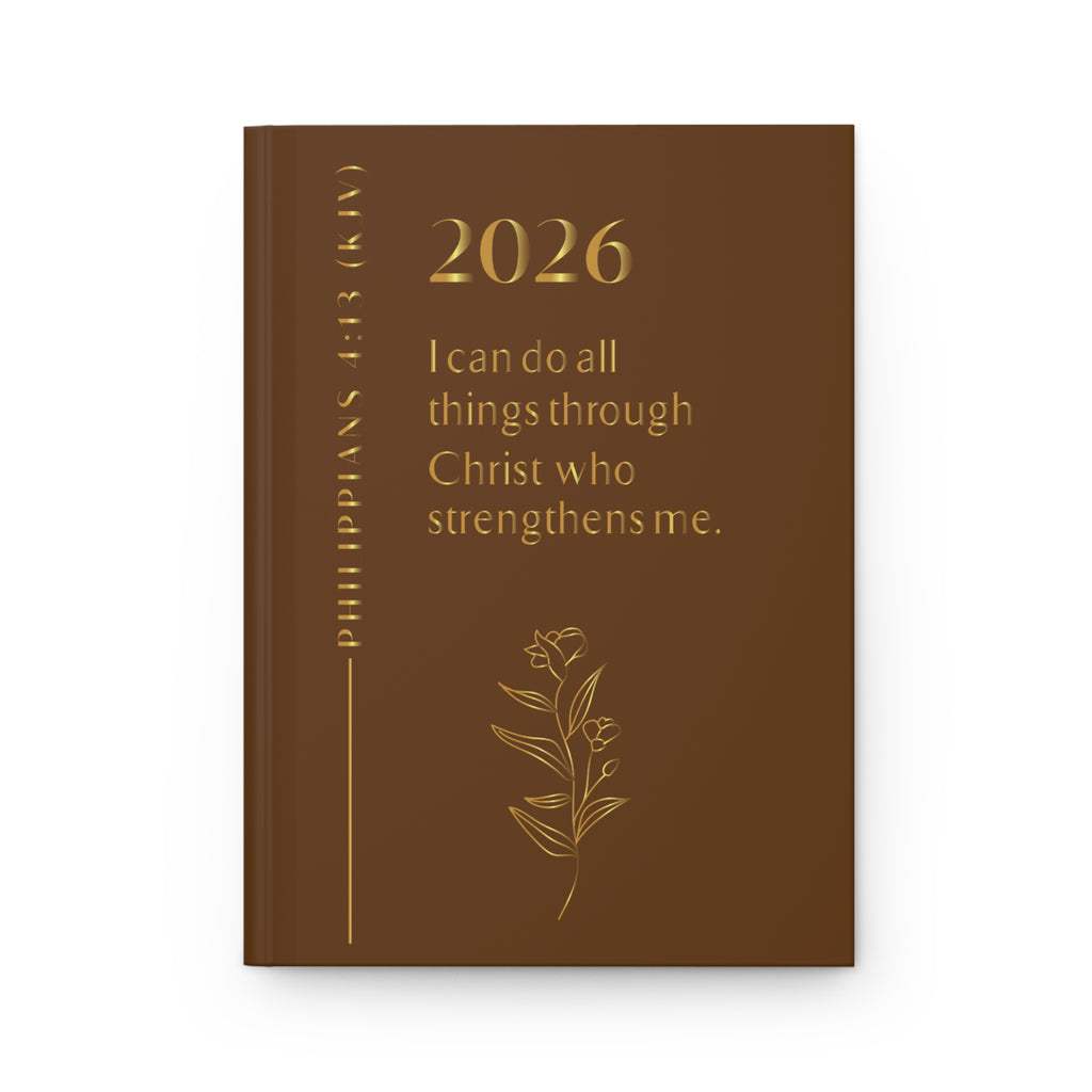 Philippians 4:13 Hardcover Journal — Inspirational Christian Prayer & Faith Notebook