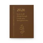 Philippians 4:13 Hardcover Journal — Inspirational Christian Prayer & Faith Notebook