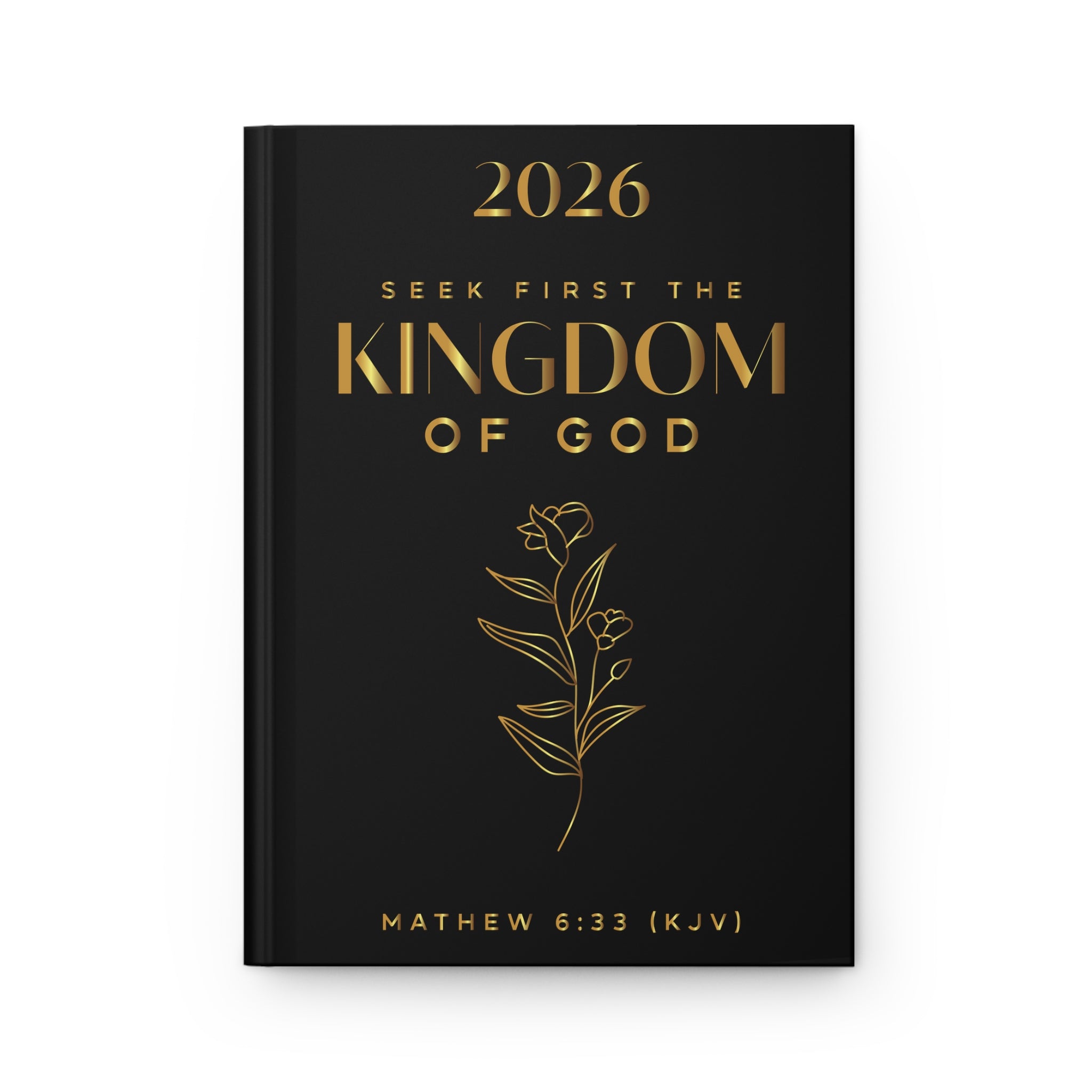 "Matthew 6:33" Faith Prayer Journal —  Christian Hardcover Journal