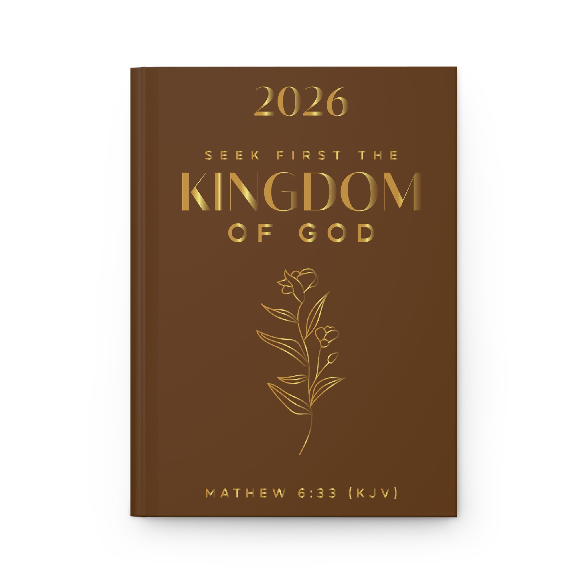 "Matthew 6:33" Faith Prayer Journal —  Christian Hardcover Journal