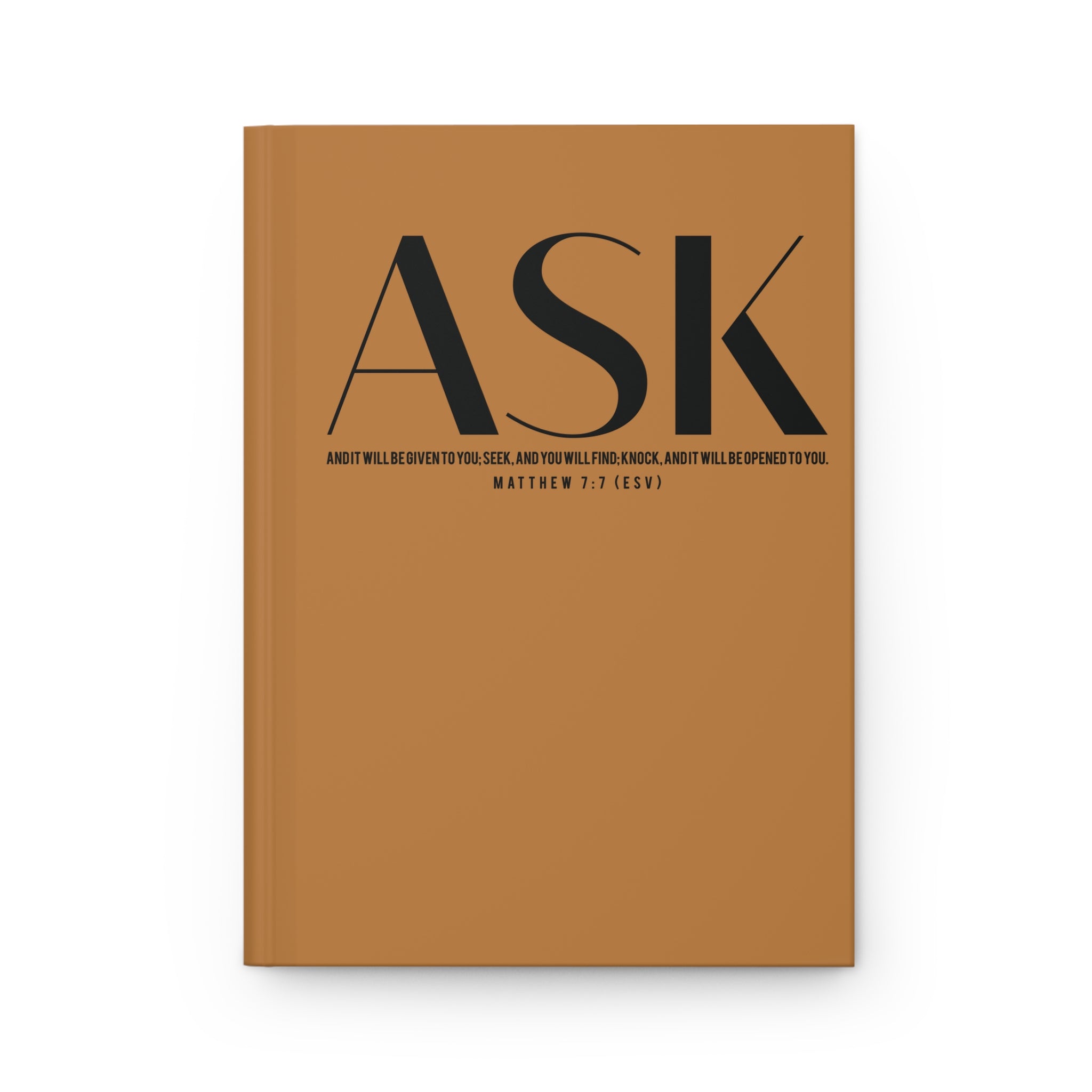 Matthew 7:7 Ask Seek Knock Journal – Skin Tone Notebook