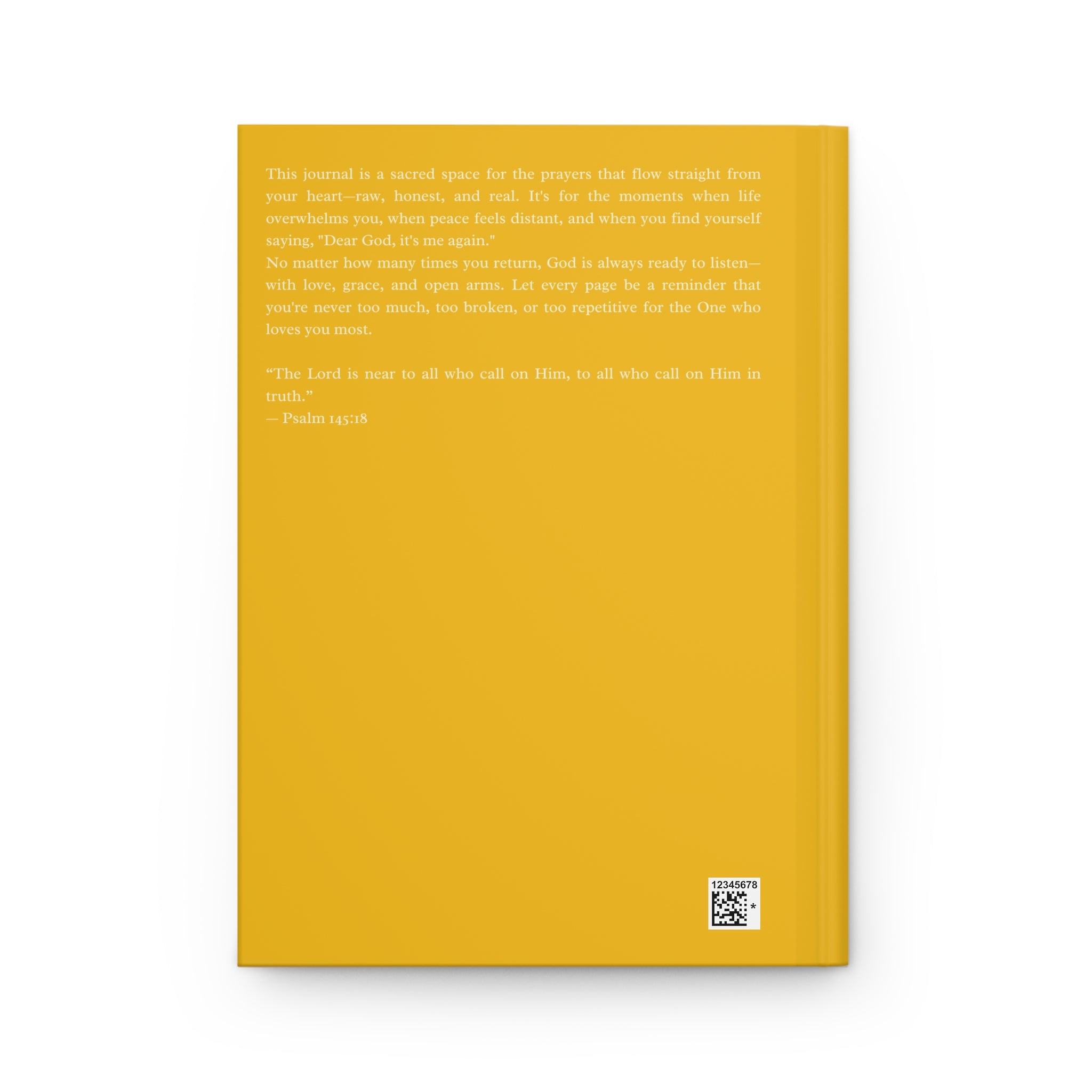 Dear God It’s Me Again Journal – Christian Yellow Prayer Notebook