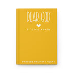 Dear God It’s Me Again Journal – Christian Yellow Prayer Notebook