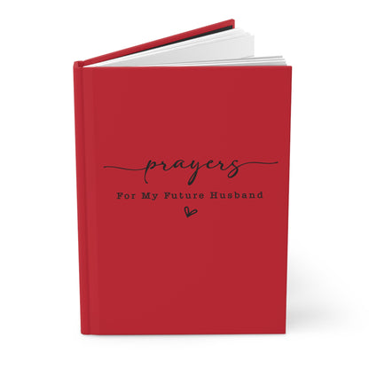 Prayer for My Future Husband Red Journal – Christian Notebook