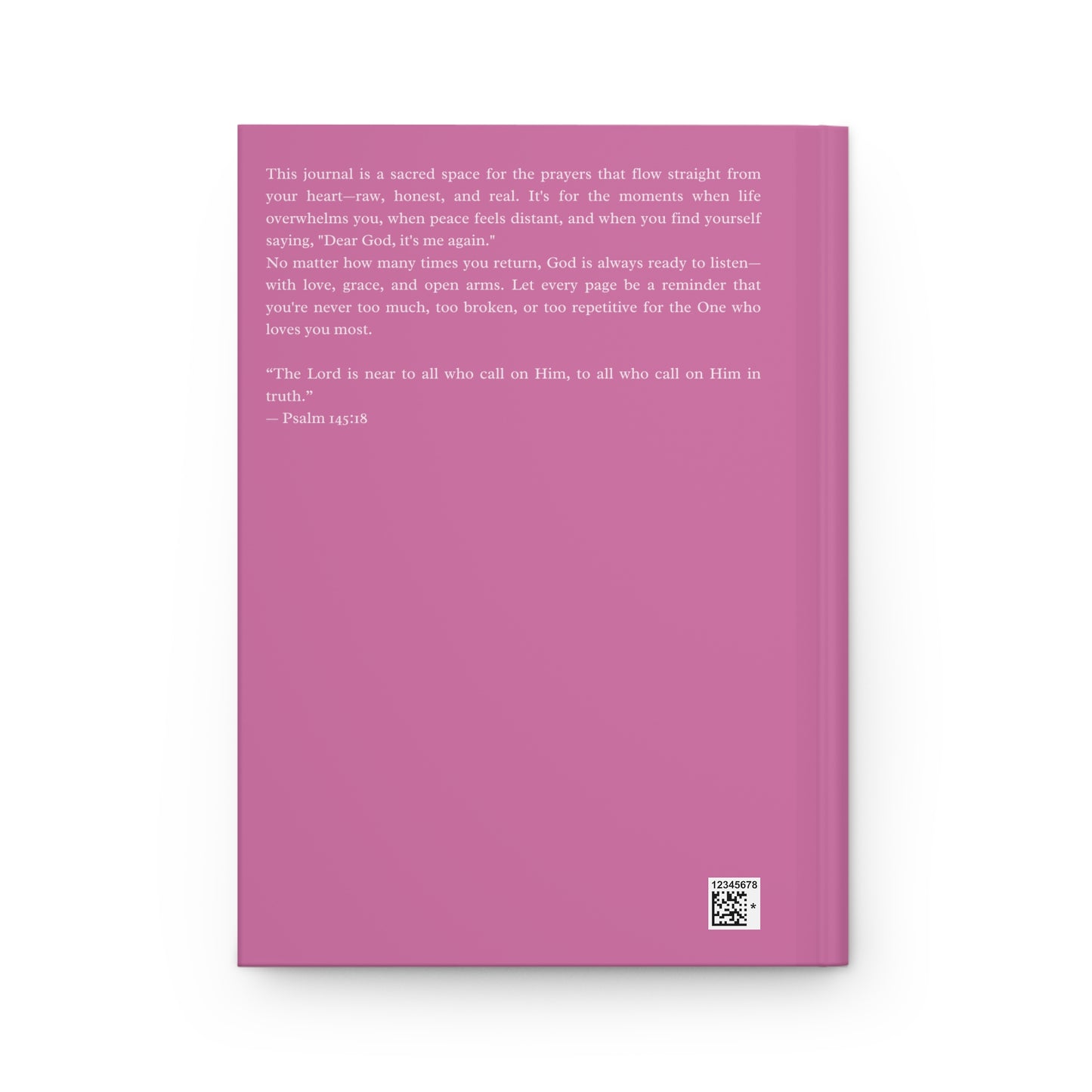 Dear God It’s Me Again Journal – Pink Christian Notebook