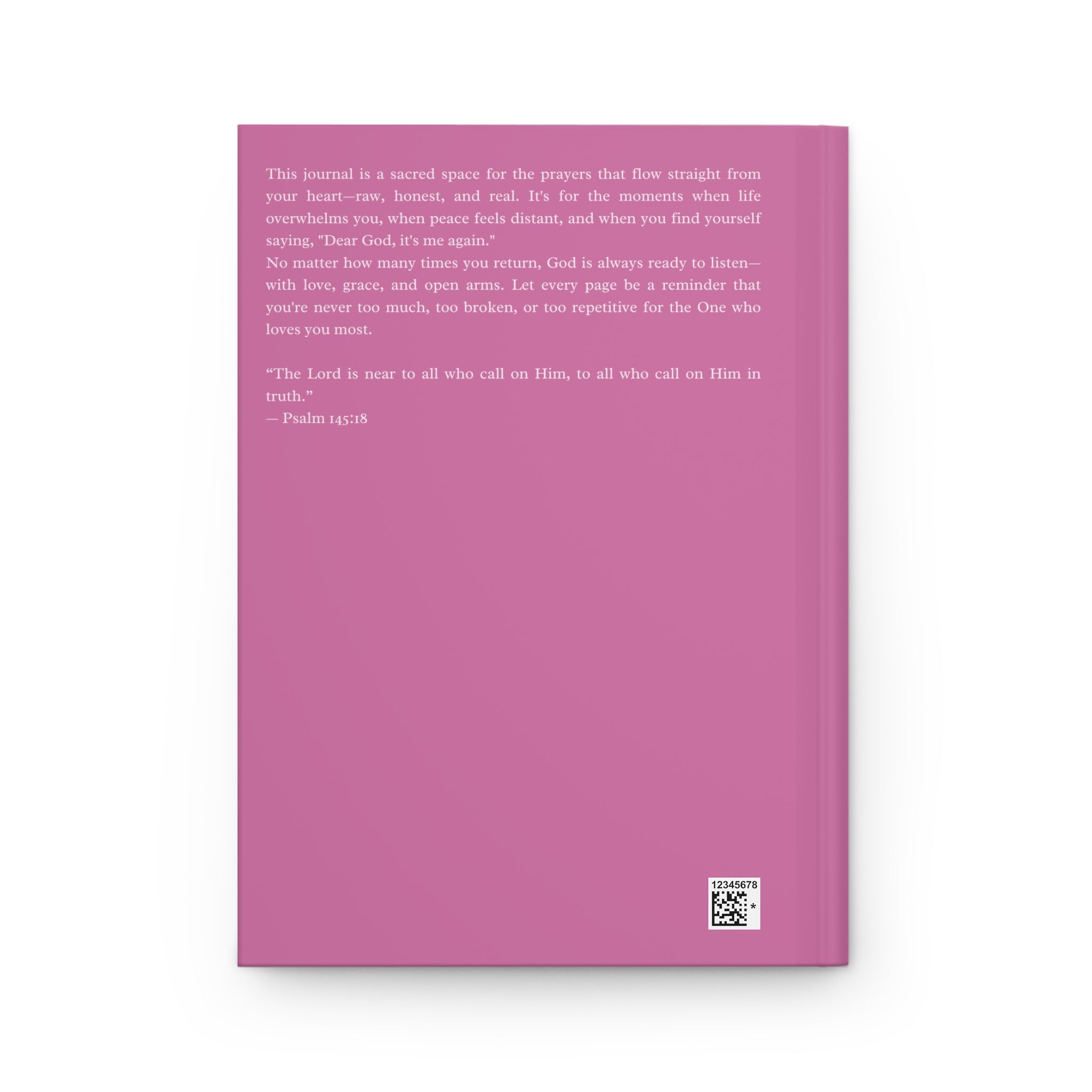 Dear God It’s Me Again Journal – Pink Christian Notebook