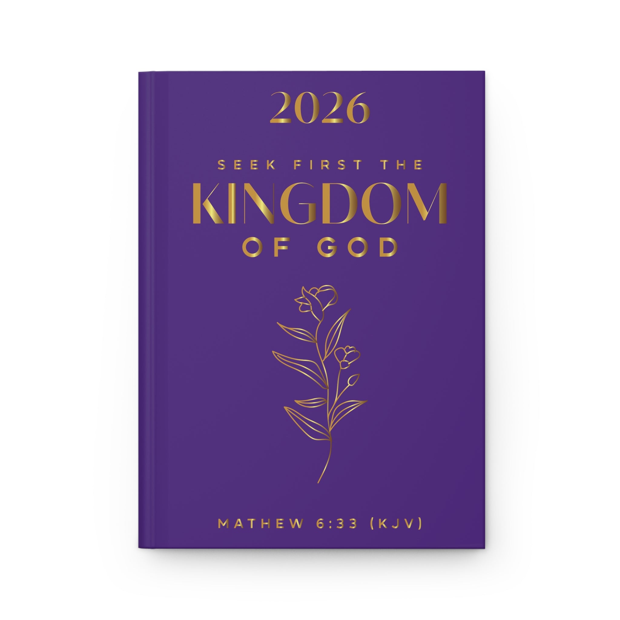 "Matthew 6:33" Faith Prayer Journal —  Christian Hardcover Journal
