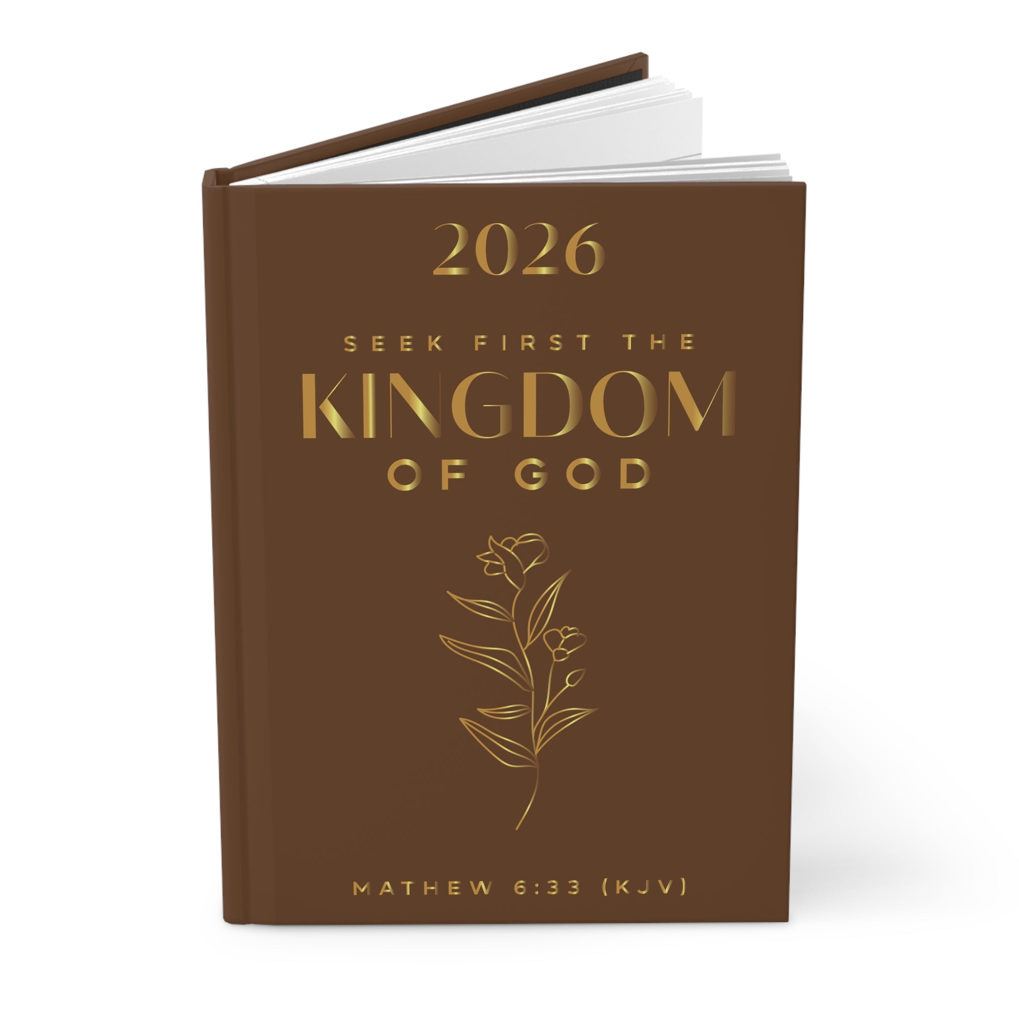 "Matthew 6:33" Faith Prayer Journal —  Christian Hardcover Journal