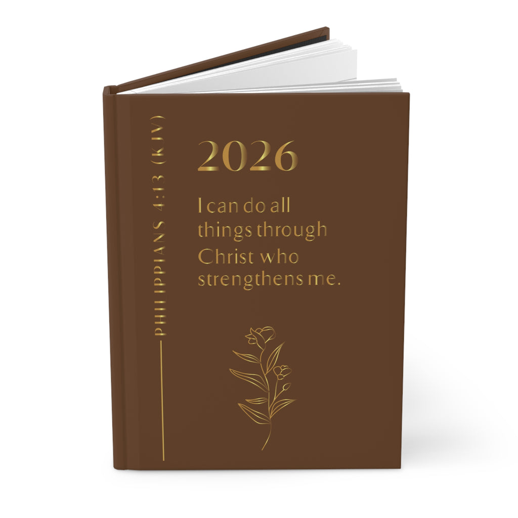 Philippians 4:13 Hardcover Journal — Inspirational Christian Prayer & Faith Notebook