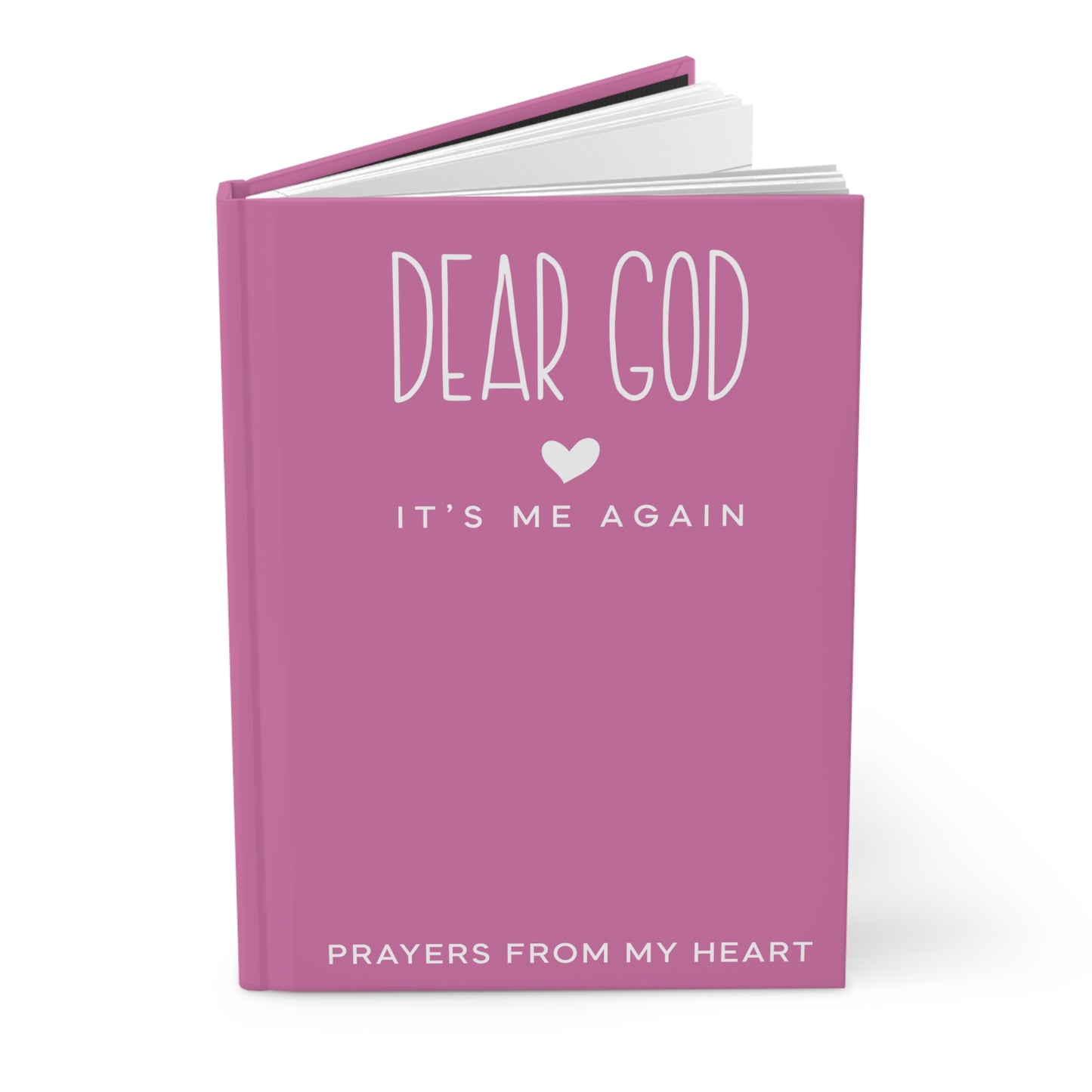 Dear God It’s Me Again Journal – Pink Christian Notebook