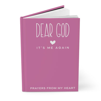 Dear God It’s Me Again Journal – Pink Christian Notebook