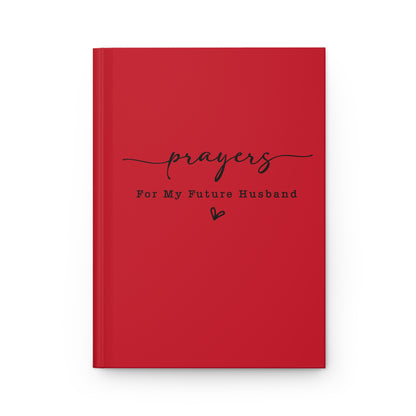 Prayer for My Future Husband Red Journal – Christian Notebook