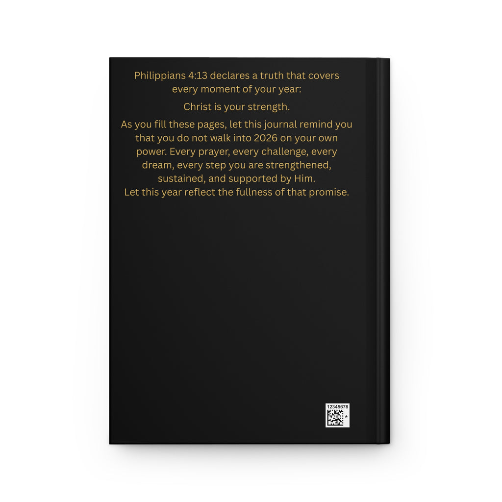 Philippians 4:13 Hardcover Journal — Inspirational Christian Prayer & Faith Notebook